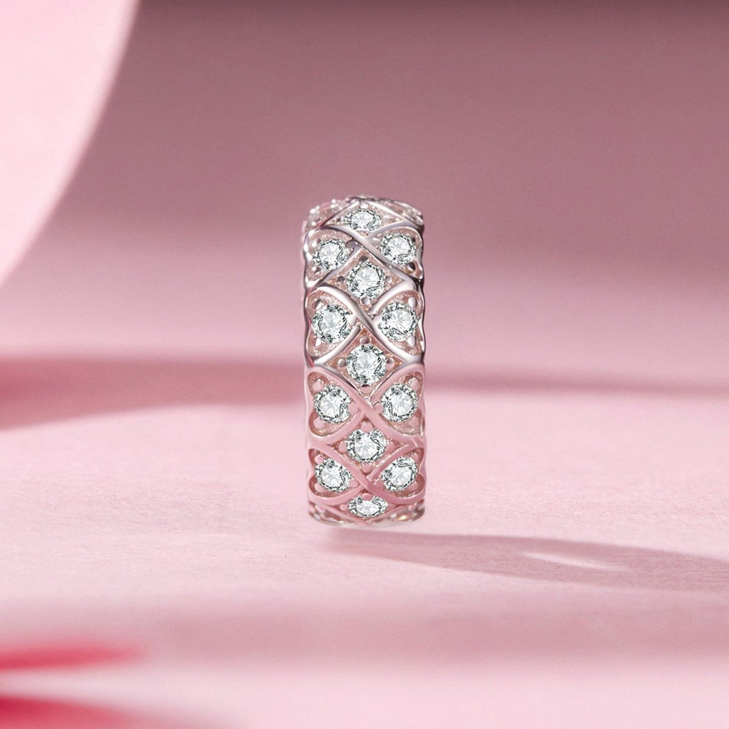Sparkling Heart Mosaic Charm