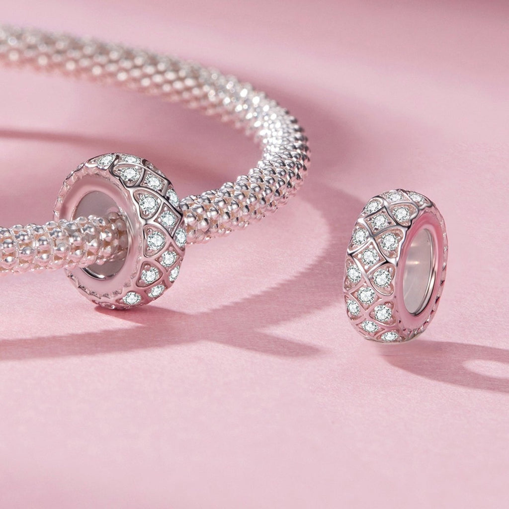 Sparkling Heart Mosaic Charm