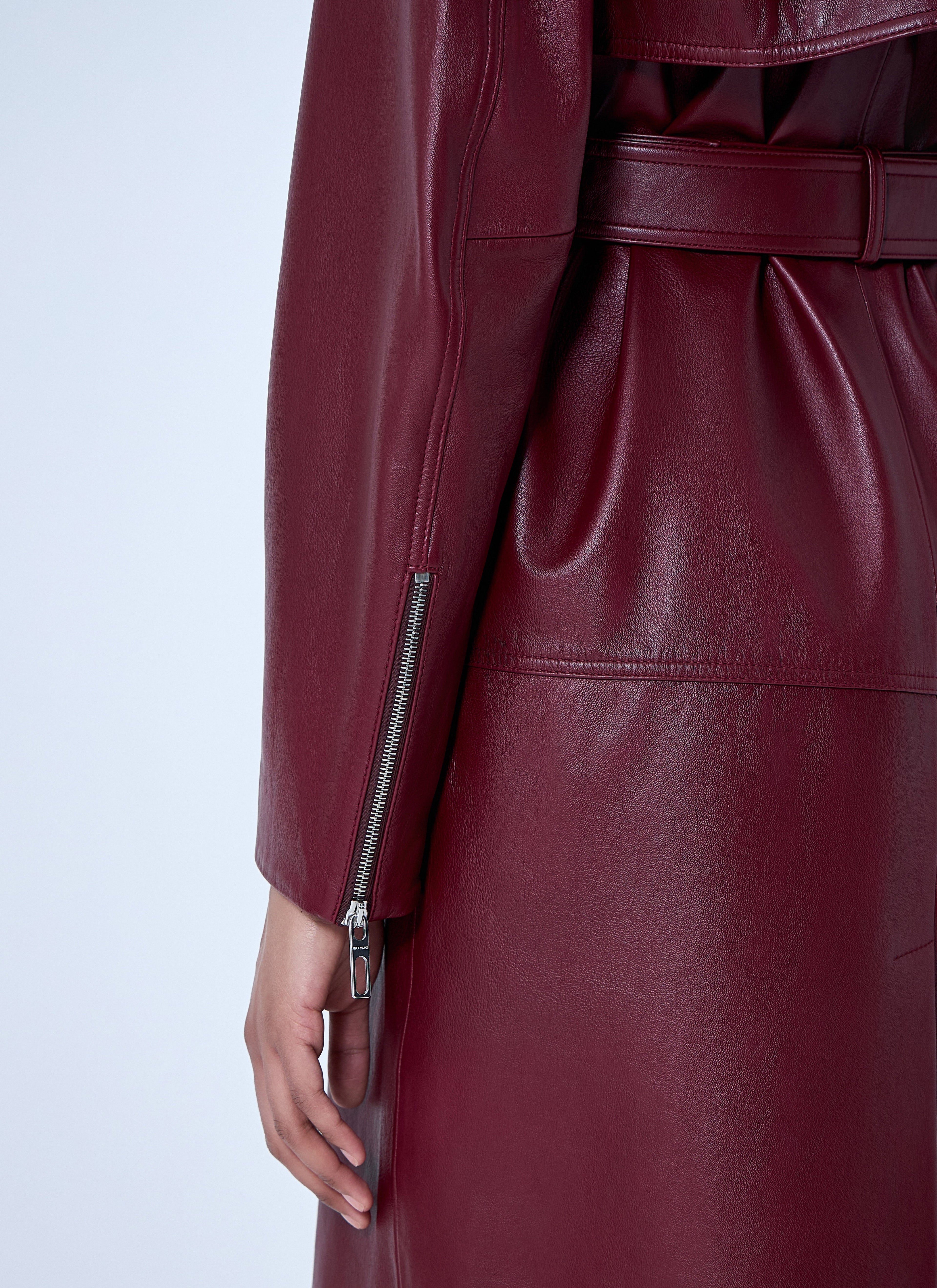Sportmax Women Long Leather Coat