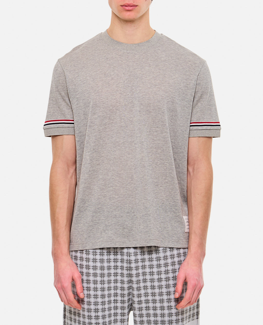 Thom Browne Men Ribbed Cuff T-Shirt
