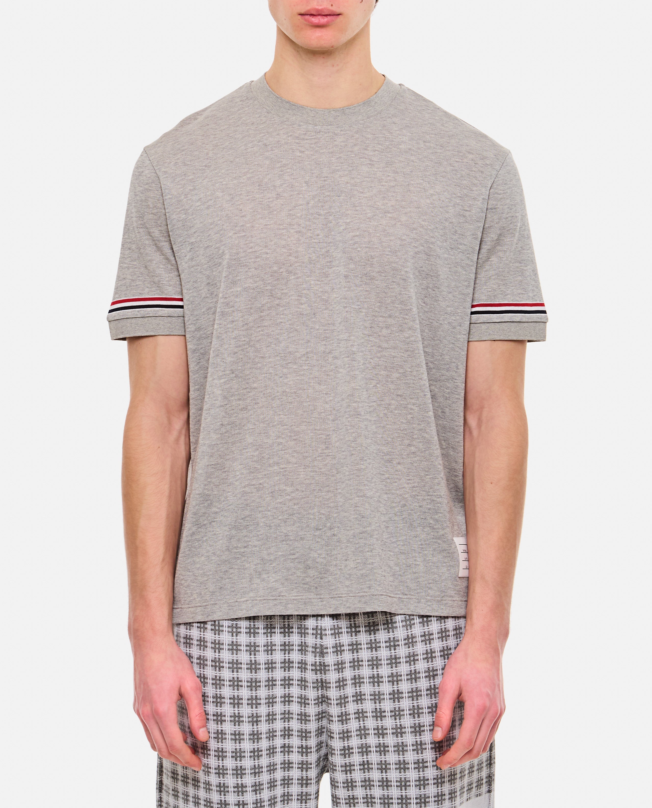 Thom Browne Men Ribbed Cuff T-Shirt
