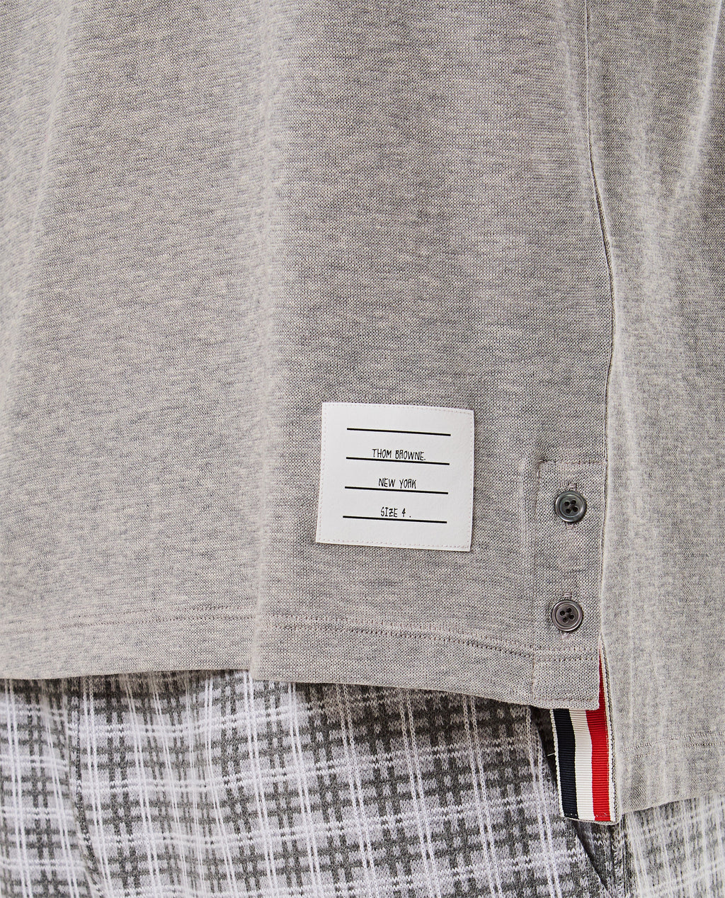 Thom Browne Men Ribbed Cuff T-Shirt