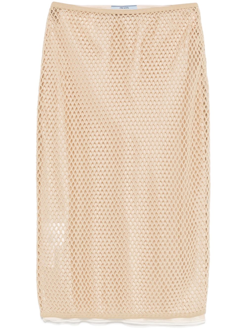 Prada Women Open-Knit Midi Skirt