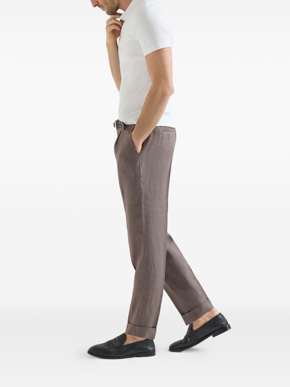Brunello Cucinelli Men Linen Trousers