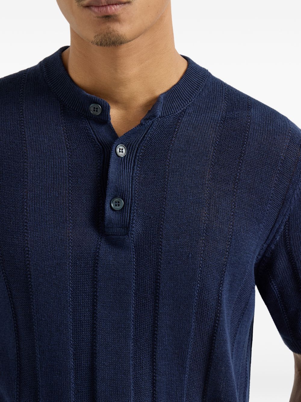 Brunello Cucinelli Men Linen And Cotton Blend Turtle-Neck Sweater