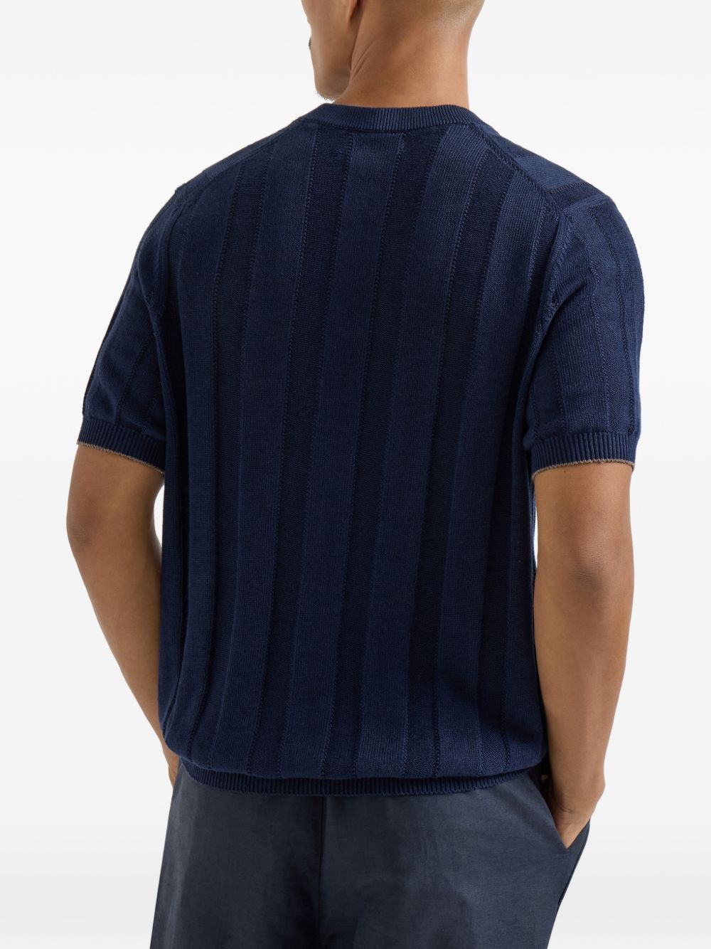 Brunello Cucinelli Men Linen And Cotton Blend Turtle-Neck Sweater