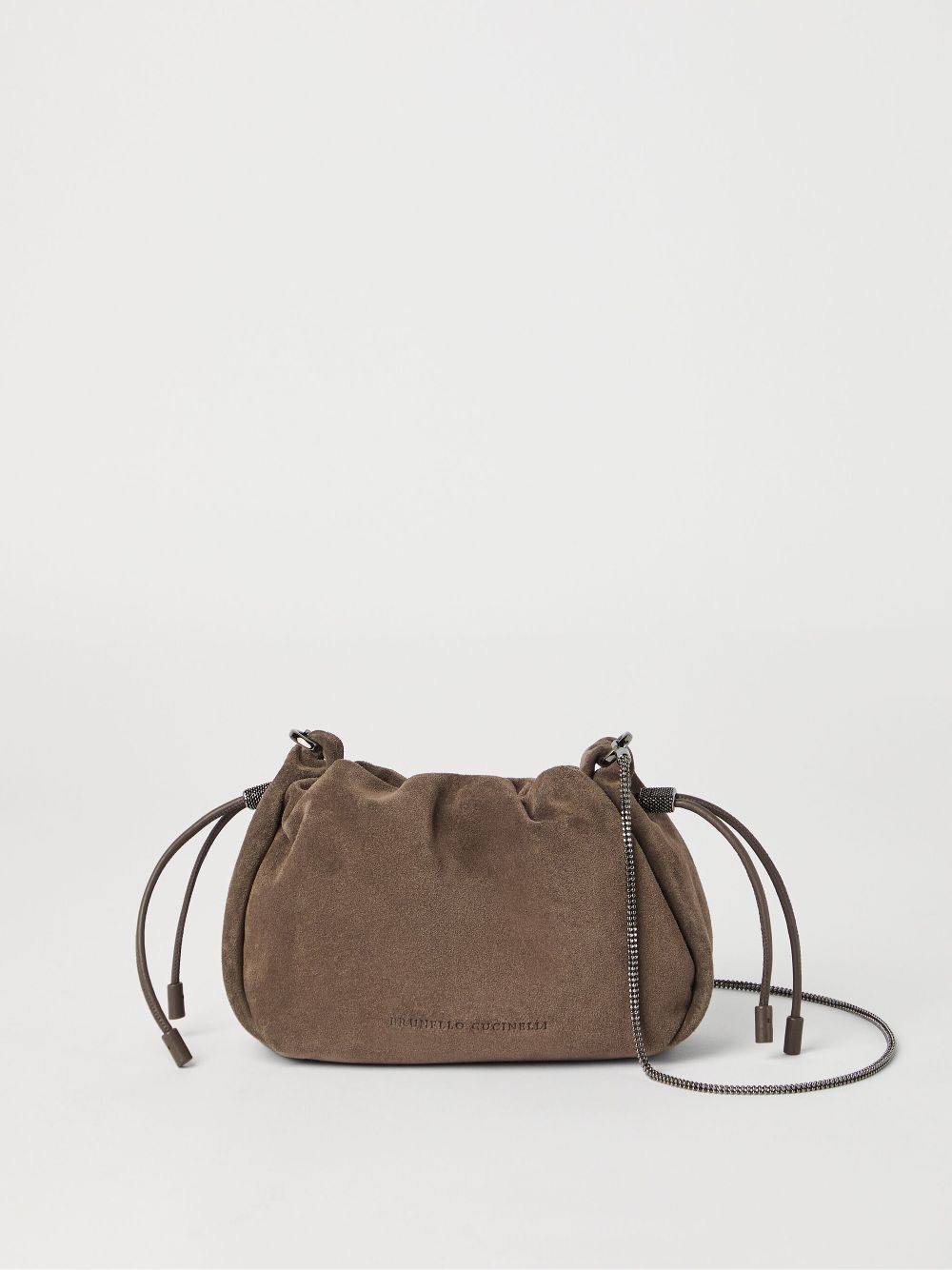 Brunello Cucinelli Women Mellow Mini Leather Bucket Bag