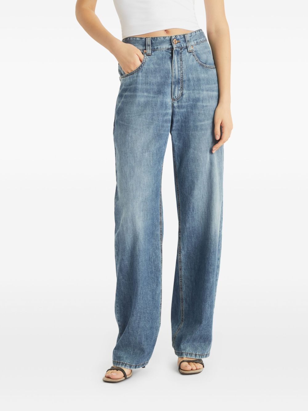 Brunello Cucinelli Women Denim Cotton Jeans