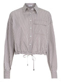 Brunello Cucinelli Women Striped Cotton Shirt