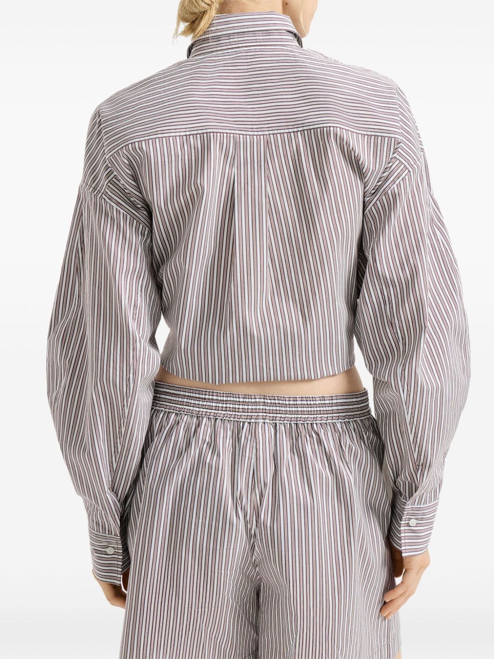 Brunello Cucinelli Women Striped Cotton Shirt
