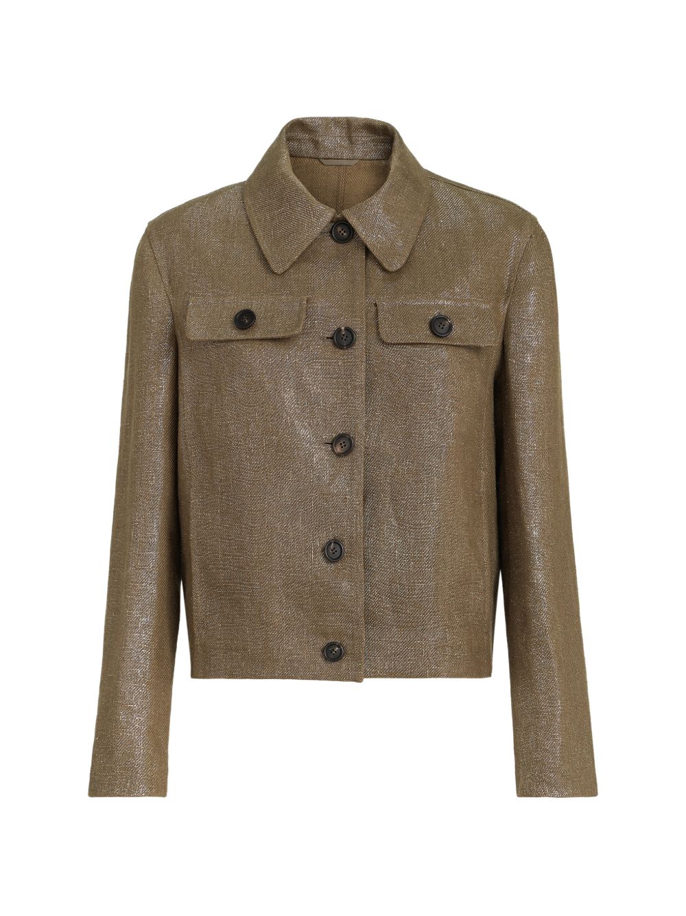 Brunello Cucinelli Women Linen Cropped Jacket