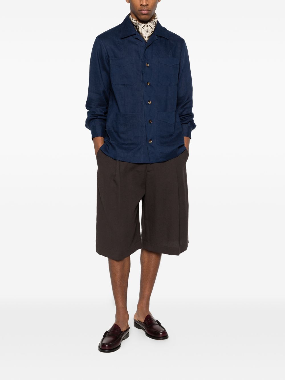 Brunello Cucinelli Women Linen Shirt