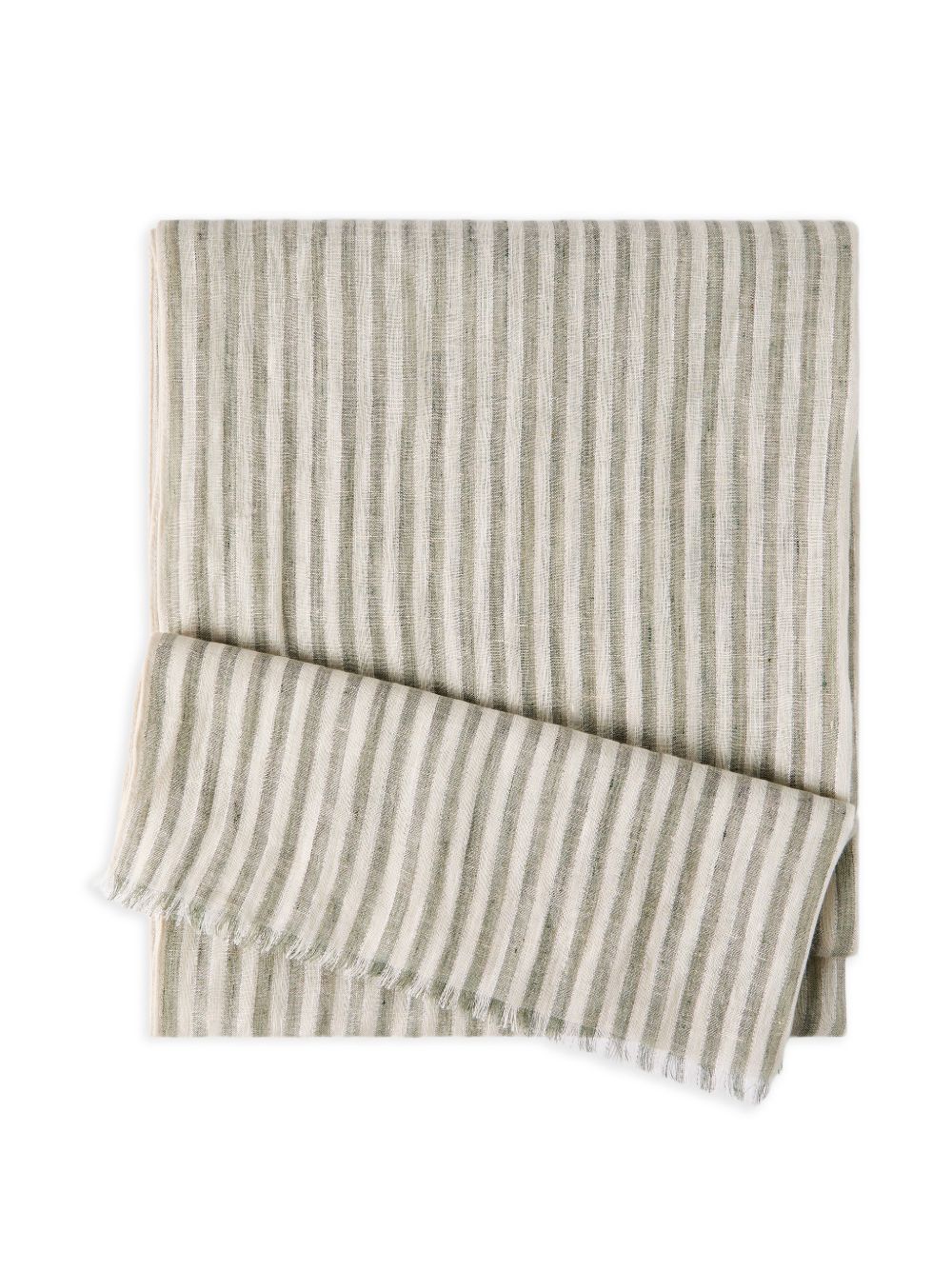 Brunello Cucinelli Women Striped Linen Scarf
