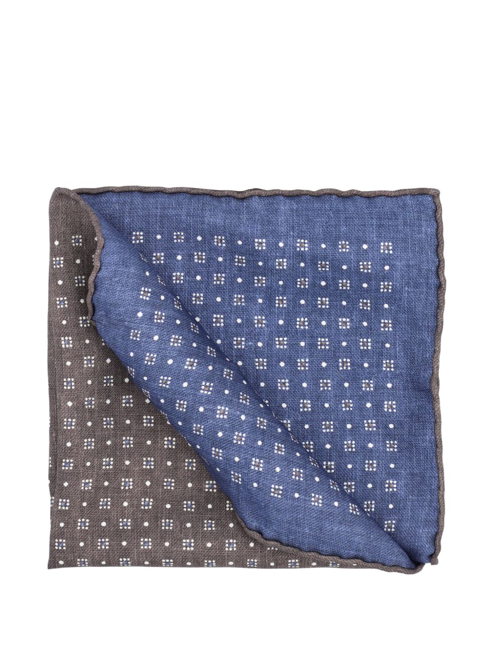 Brunello Cucinelli Men Printed Silk Pochette