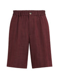 Brunello Cucinelli Men Linen Bermuda Shorts