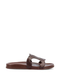 Celine Men Triomphe Leather Slides