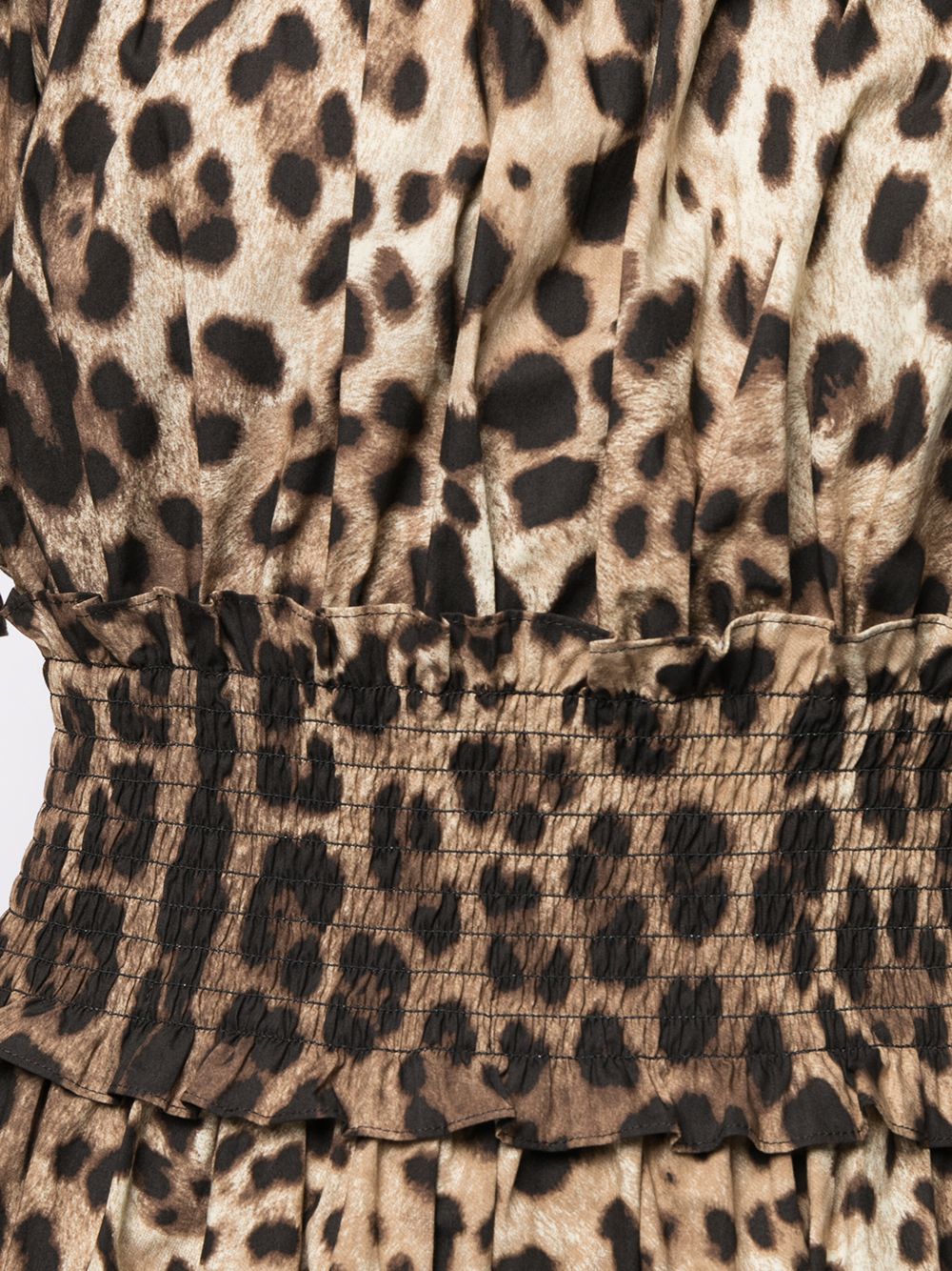 Dolce & Gabbana Women Leopard Print Short Dress