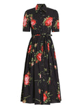 Dolce & Gabbana Women Roses Bouquet Print Midi Dress