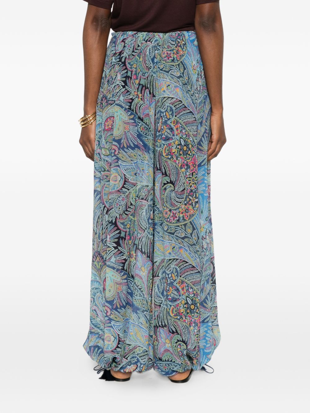 Etro Women Printed Wide-Leg Trousers
