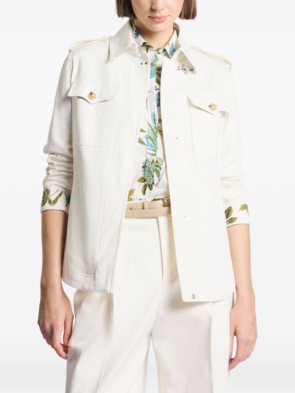 Fay Women Cotton Shirt Jacket