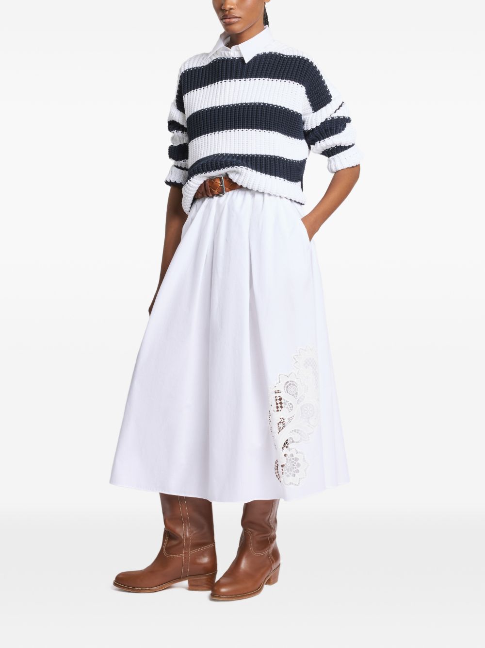 Fay Women Cotton Long Skirt