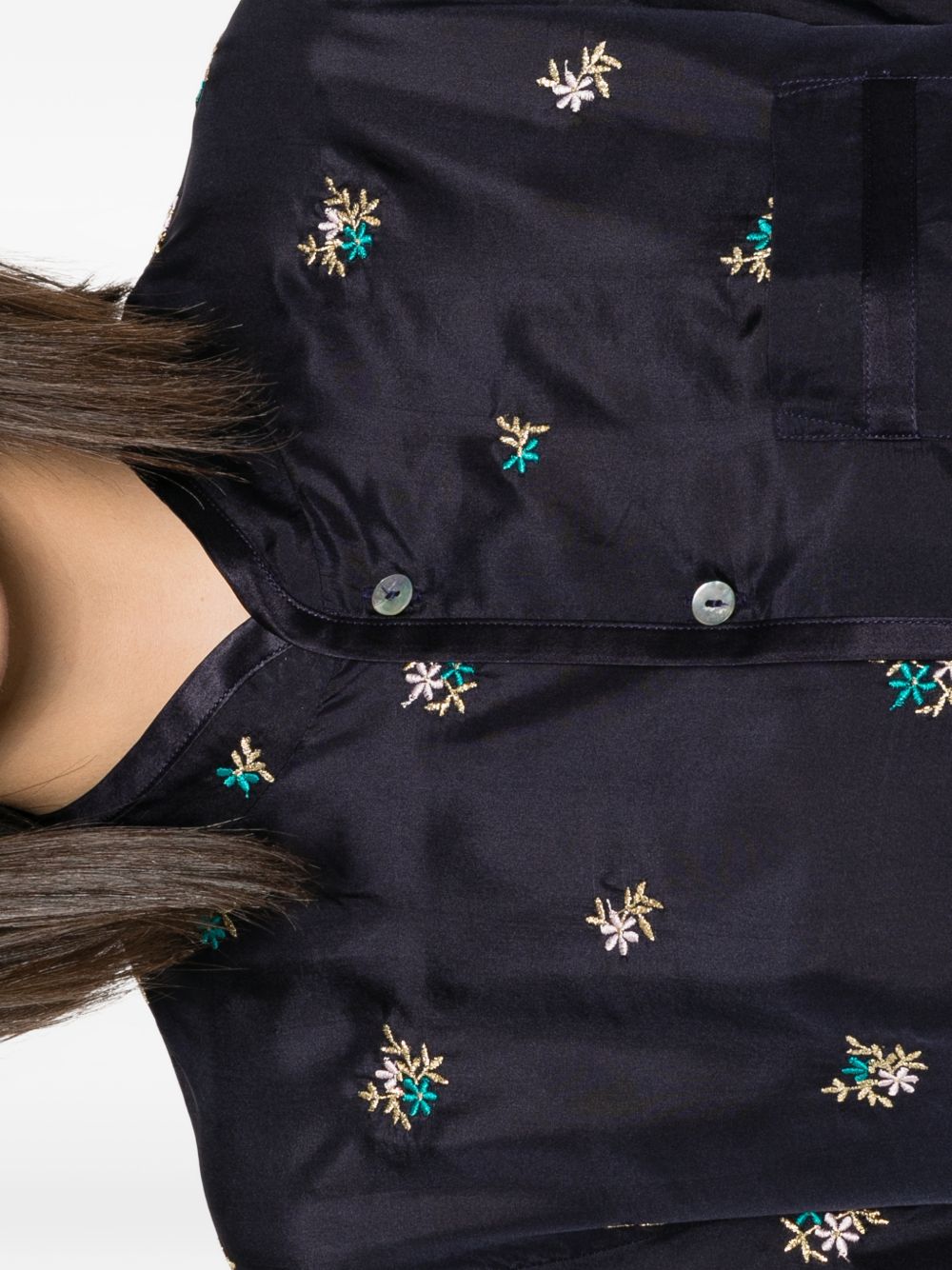 Forte Forte Women Embroidered Silk Shirt