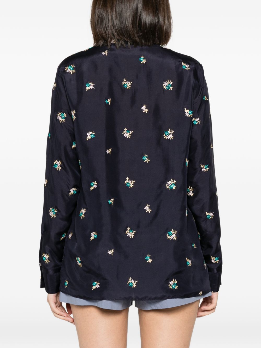 Forte Forte Women Embroidered Silk Shirt