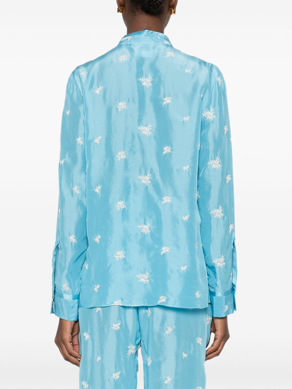 Forte Forte Women Embroidered Silk Shirt