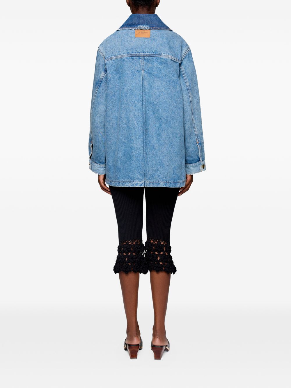 Ganni Women Patchwork Denim Jacket