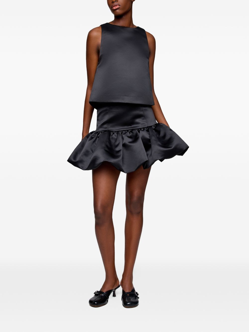 Ganni Women Satin Mini Skirt