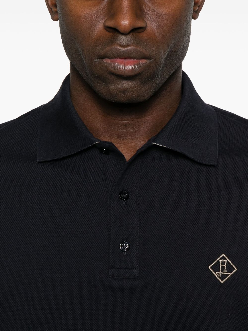 Herno Men Logo Cotton Polo Shirt