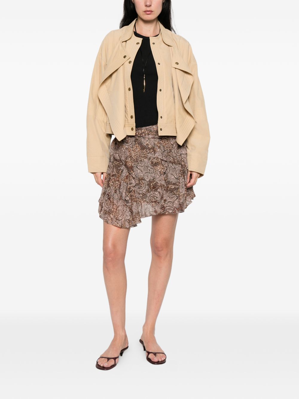 Isabel Marant Women Camia Printed Mini Skirt
