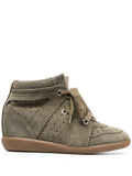 Isabel Marant Women Bobby Leather Sneakers