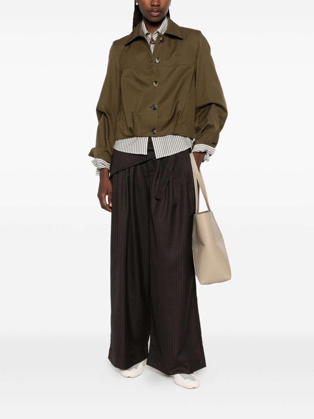 Loewe Women Cotton And Silk Blend Jacket