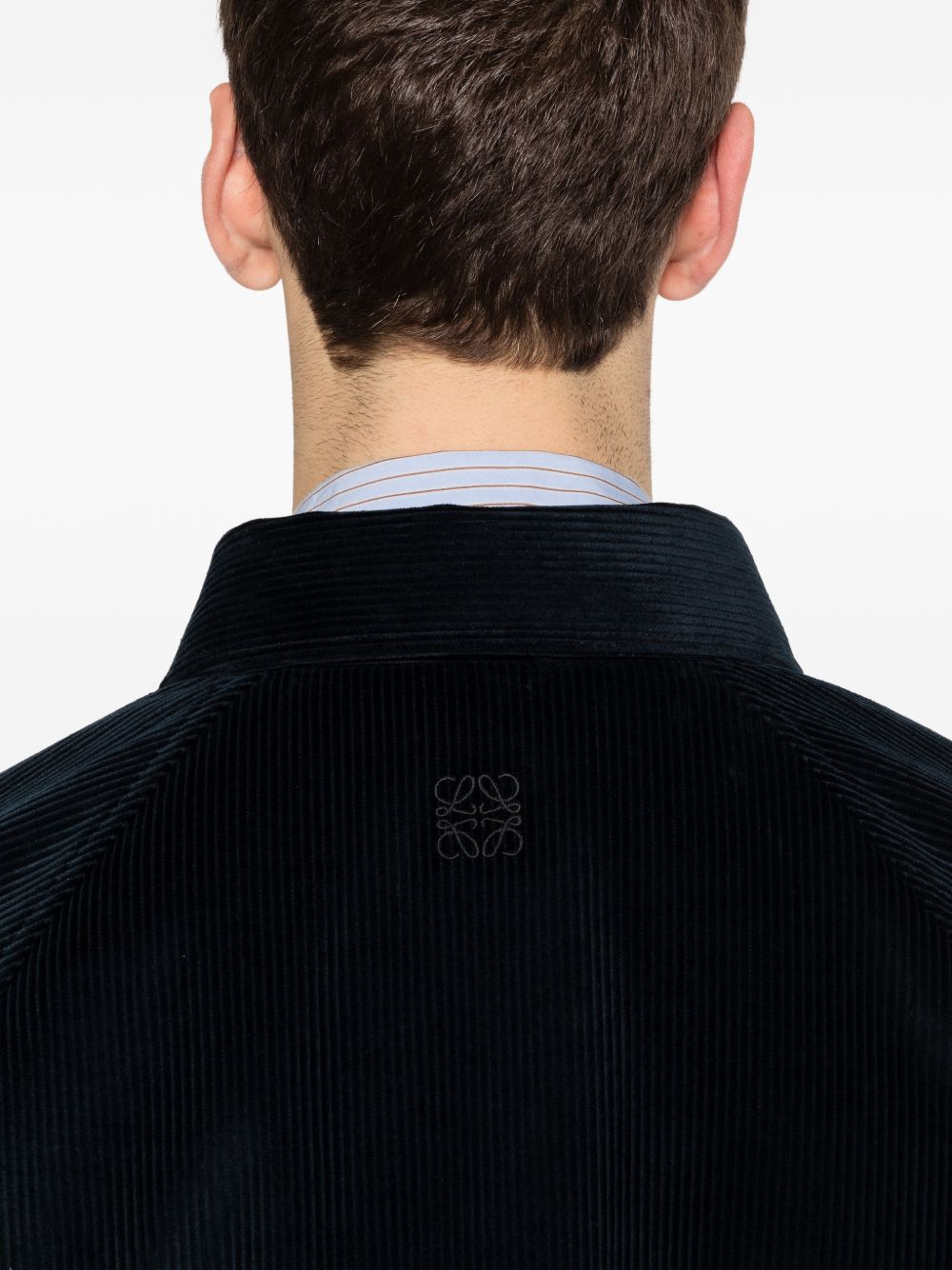 Loewe Men Knitted Cotton Overshirt