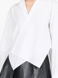 Loewe Women Cotton Asymmetric Shirt