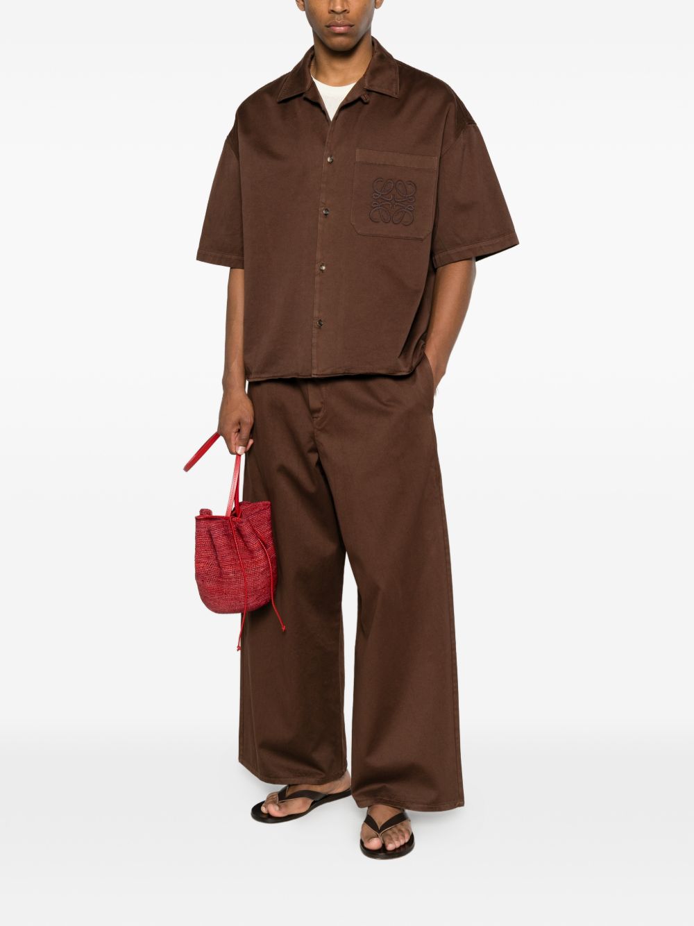 Loewe Paula's Ibiza Men Cotton Drawstring Trousers