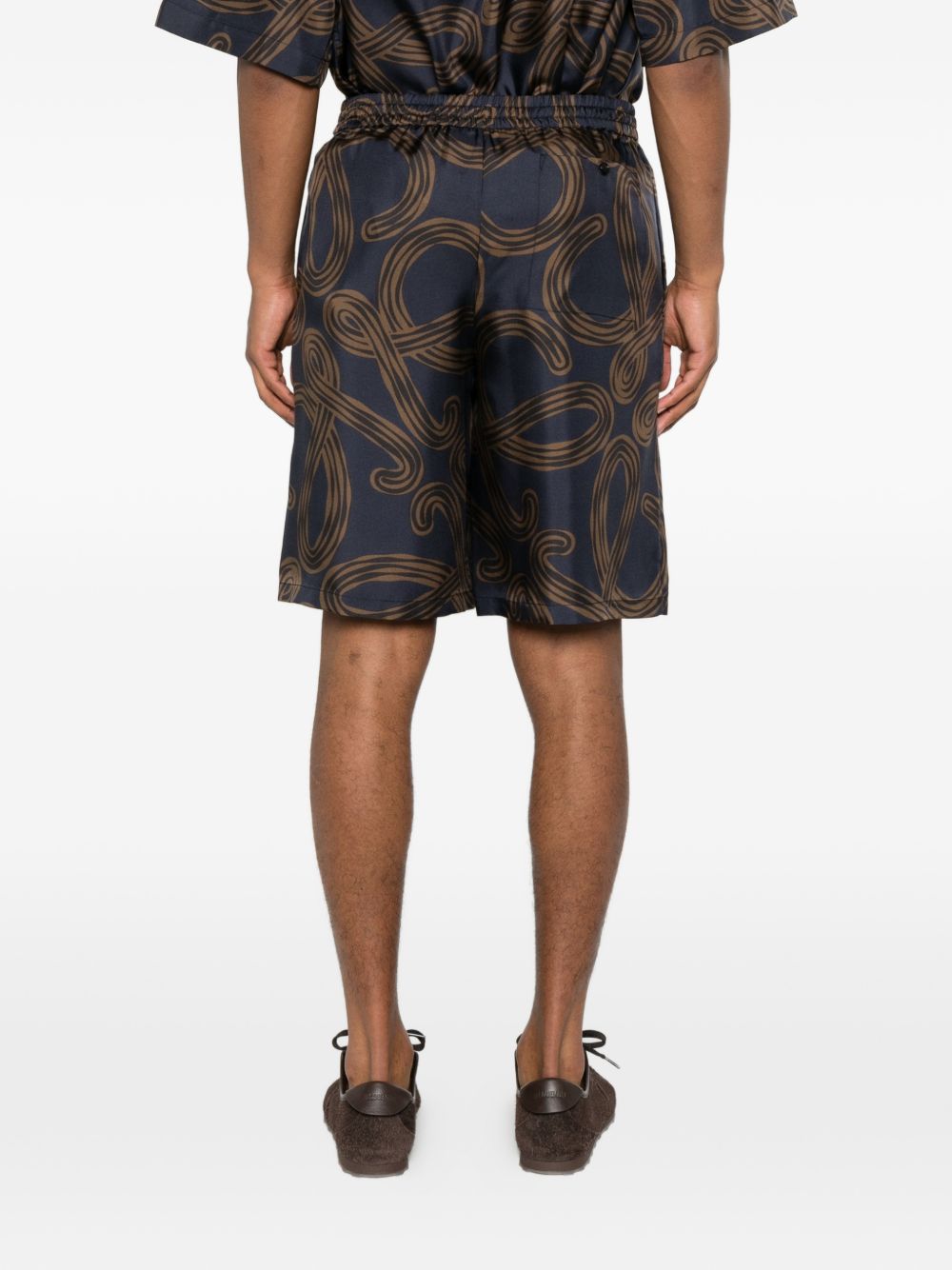 Loewe Paula's Ibiza Men Printed Silk Shorts