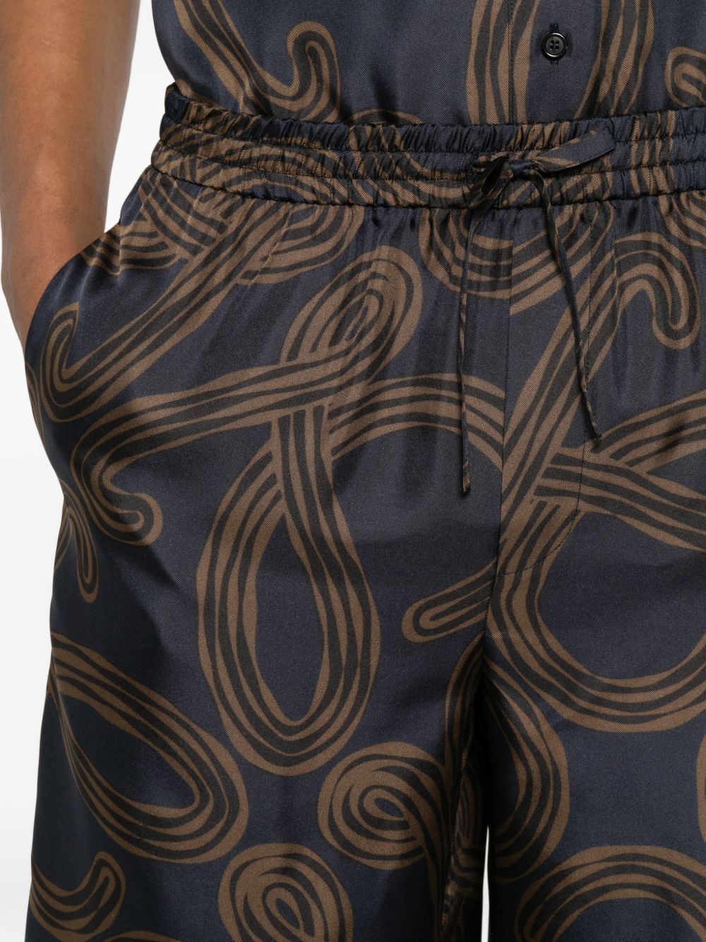 Loewe Paula's Ibiza Men Printed Silk Shorts