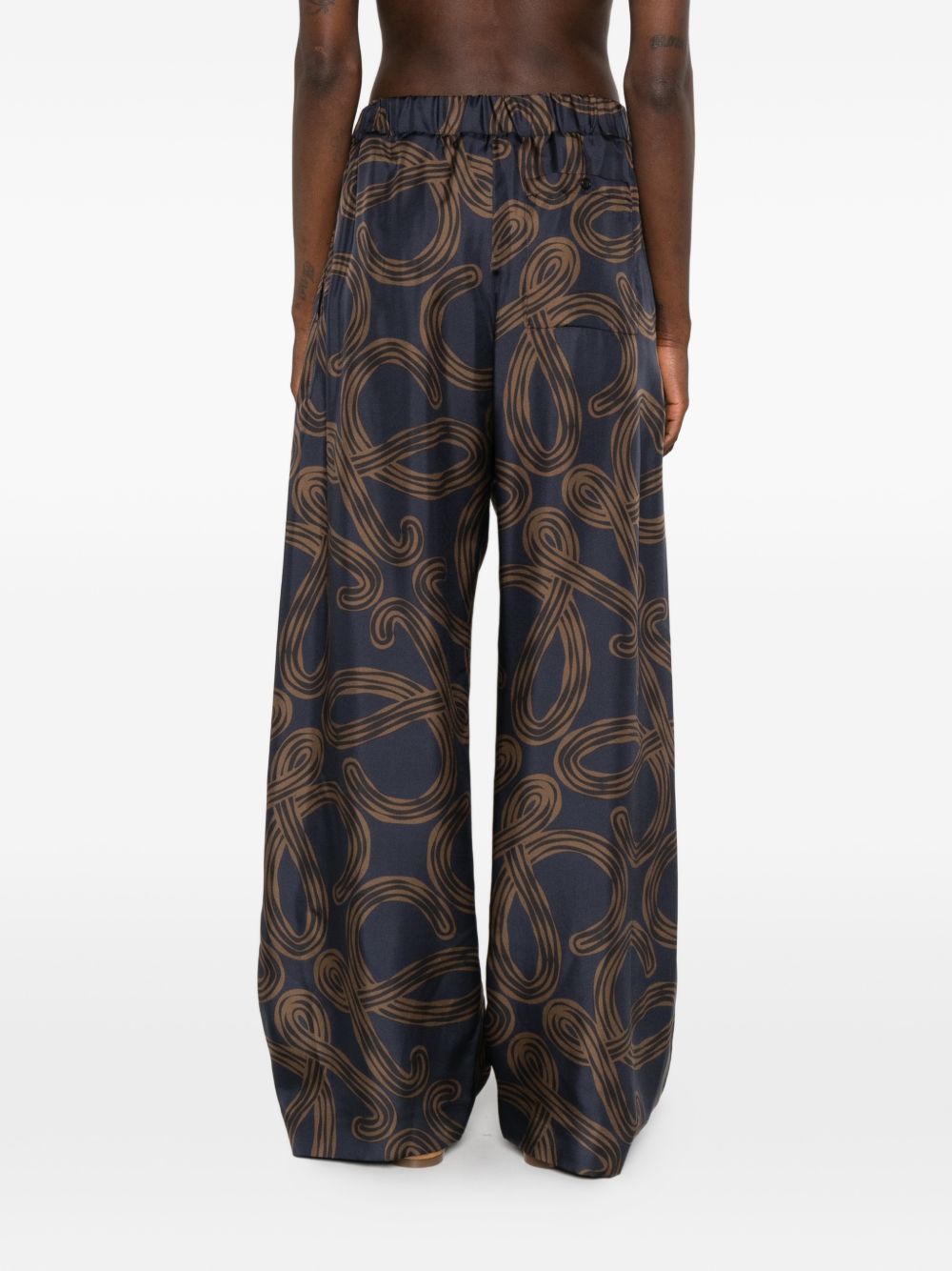 Loewe Paula's Ibiza Women Printed Silk Trousers