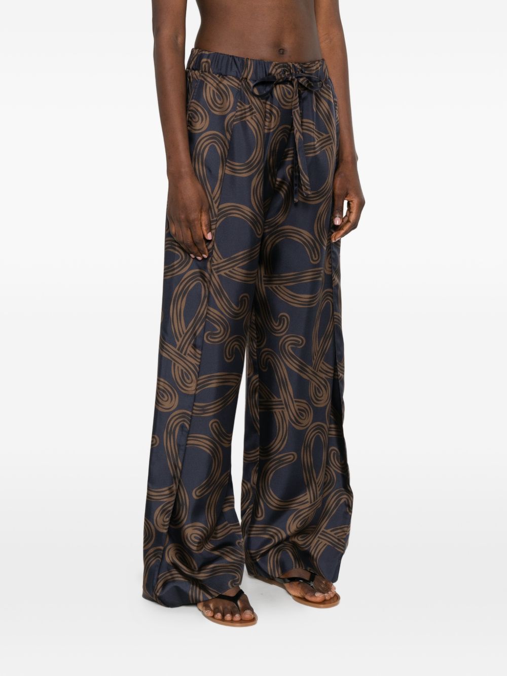 Loewe Paula's Ibiza Women Printed Silk Trousers
