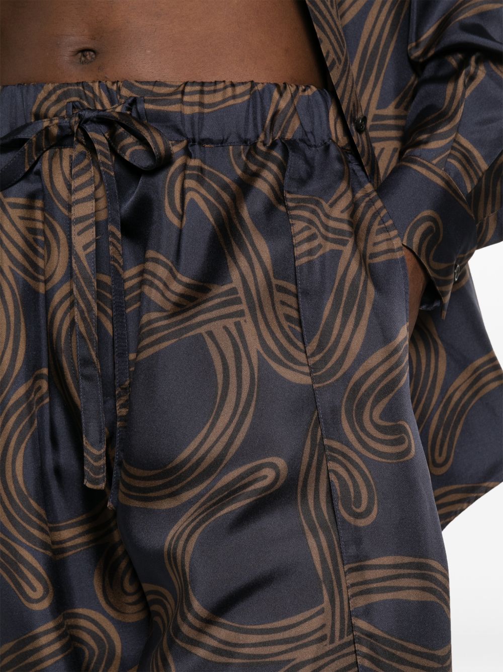 Loewe Paula's Ibiza Women Printed Silk Trousers