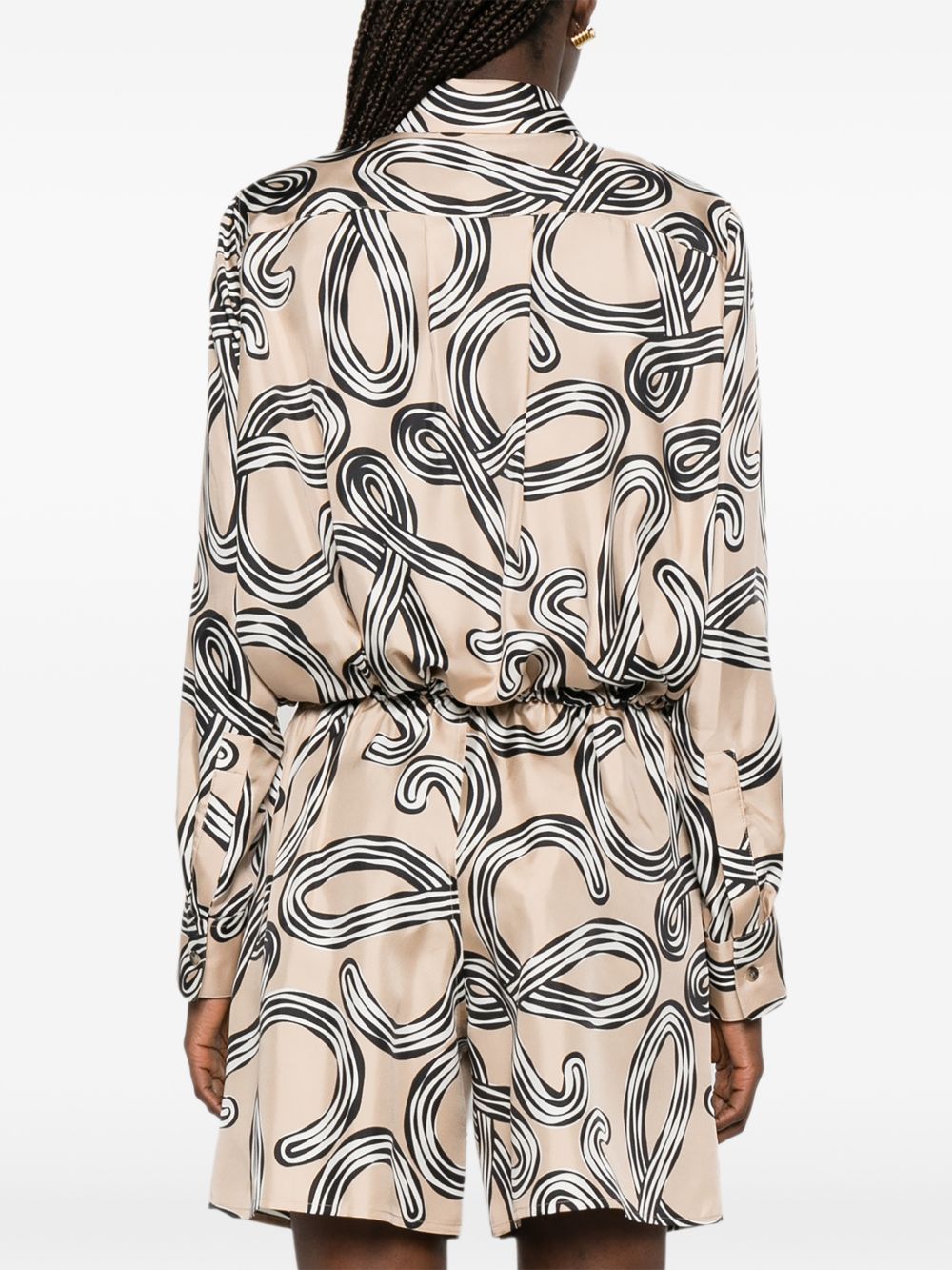 Loewe Paula's Ibiza Women Printed Silk Shirt