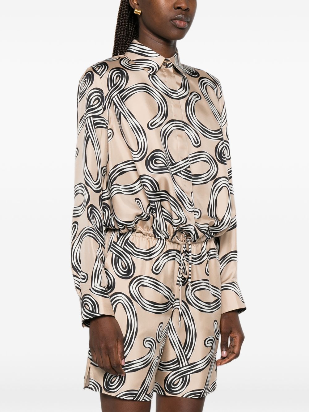 Loewe Paula's Ibiza Women Printed Silk Shirt