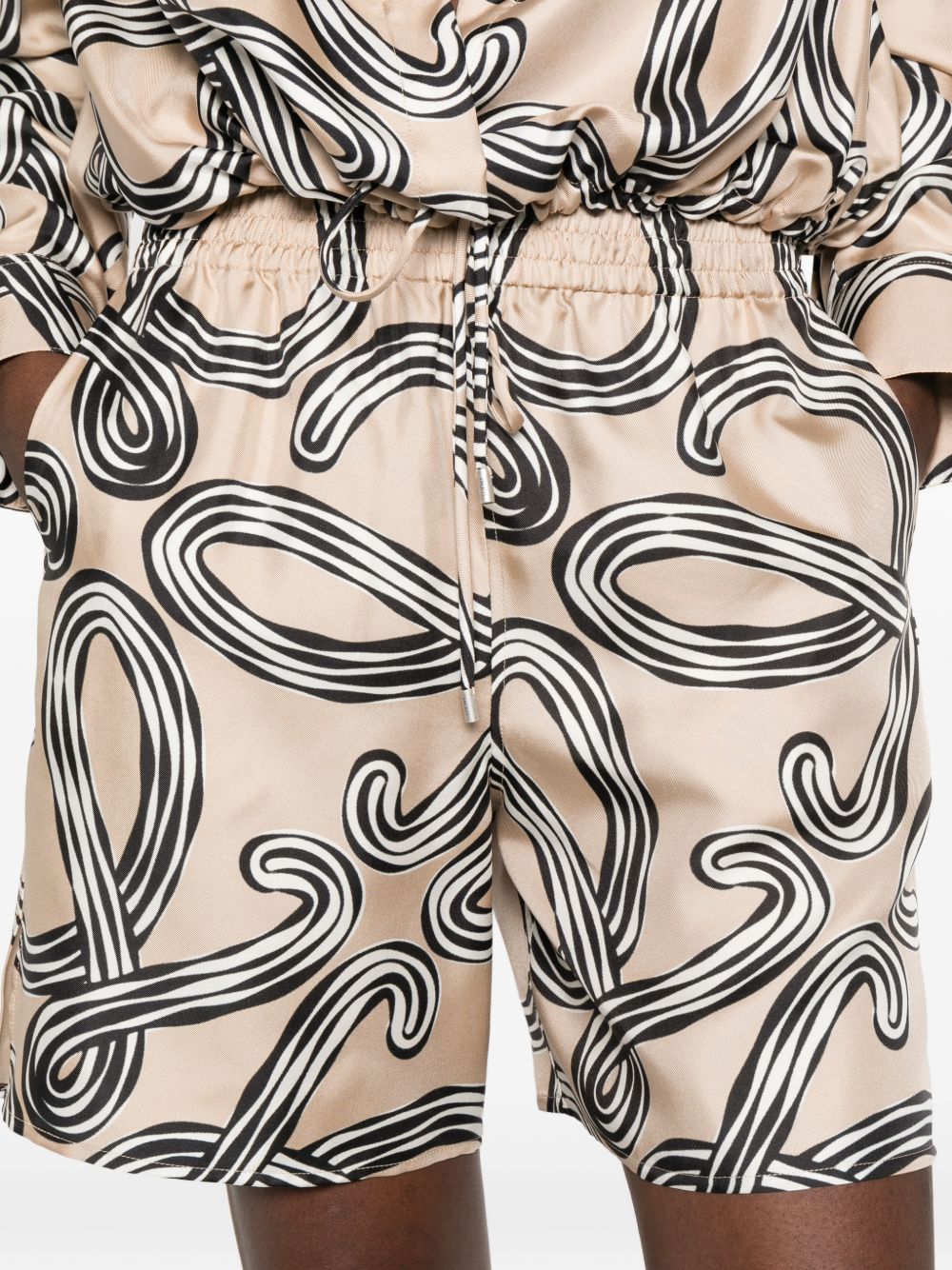 Loewe Paula's Ibiza Women Printed Silk Shorts