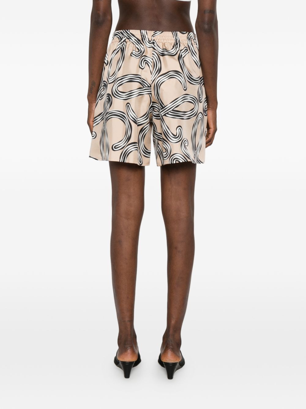 Loewe Paula's Ibiza Women Printed Silk Shorts
