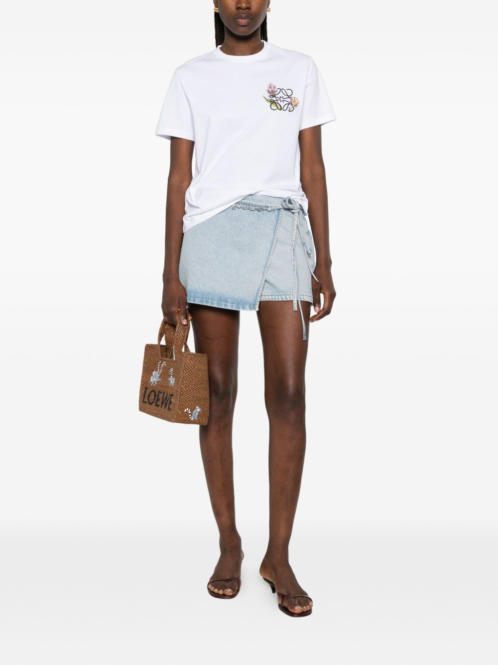 Loewe Paula's Ibiza Women Denim Cotton Shorts