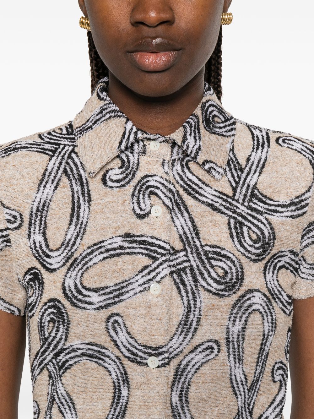 Loewe Paula's Ibiza Women Cotton Blend Printed Shirt