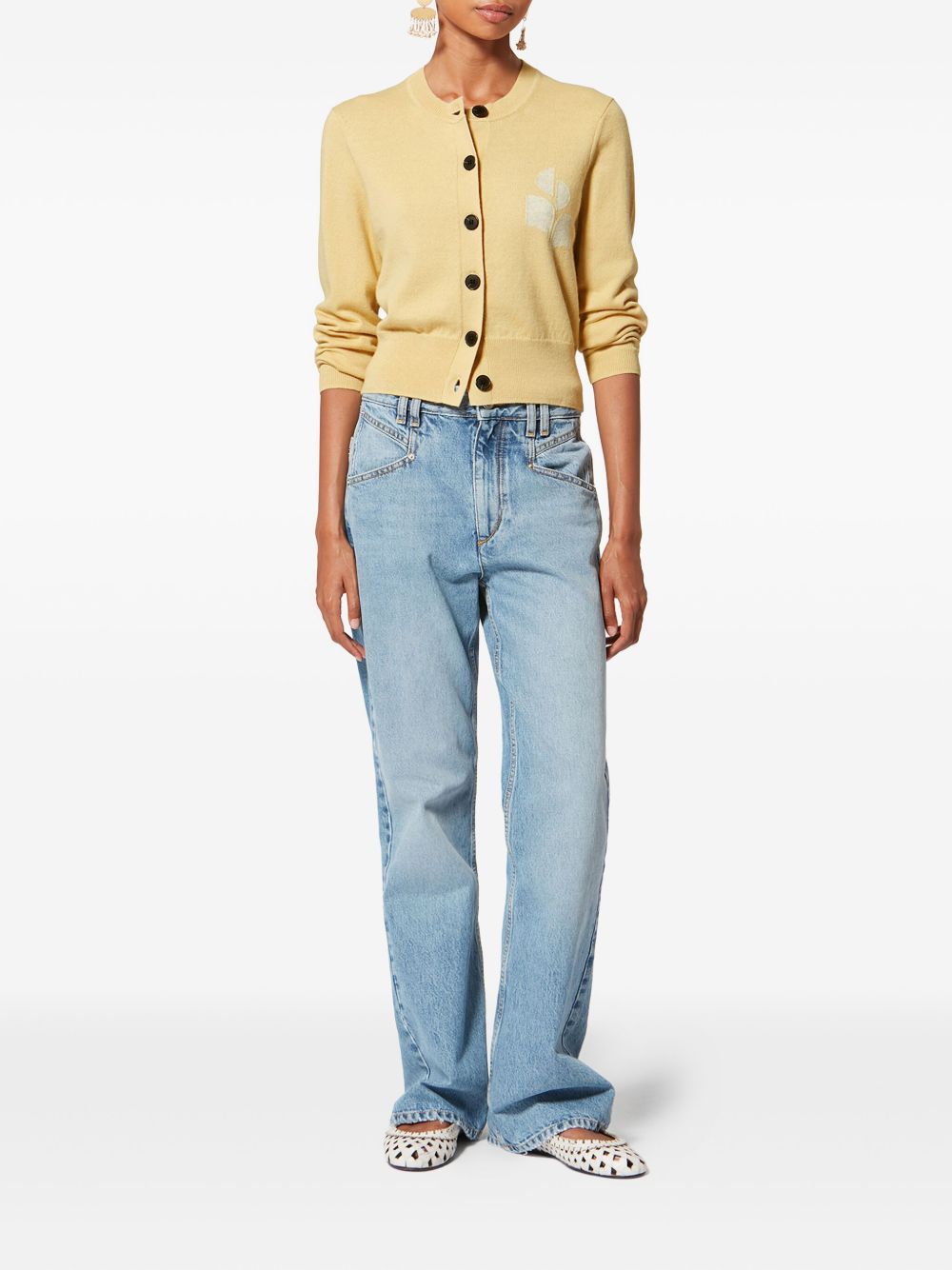 Marant Etoile Women Newton Cotton And Wool Cardigan