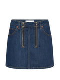 Marine Serre Women Denim Mini Skirt